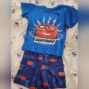 NWOT Boys Lightening McQueen Outfit